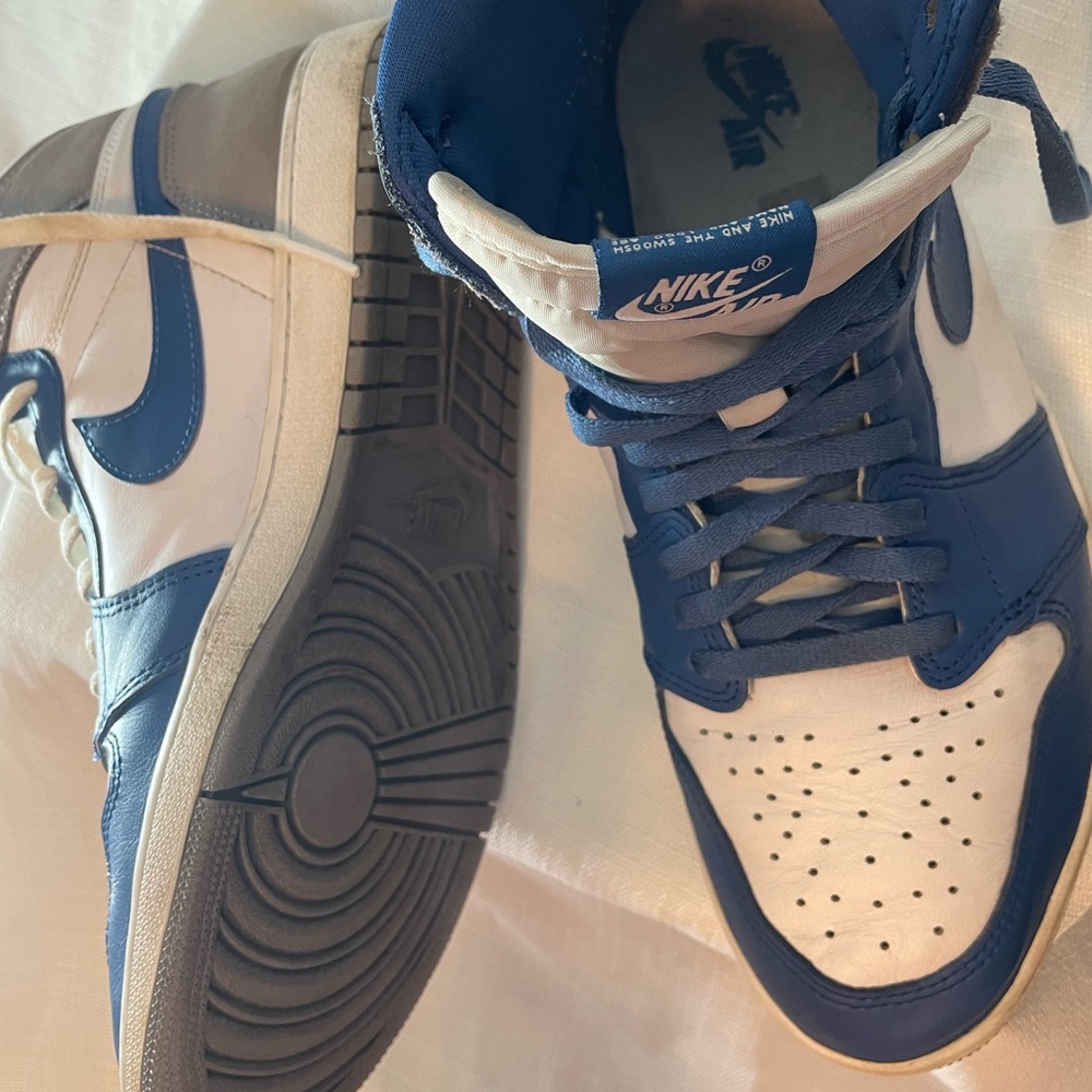 Nike Air Jordan size 14 blue and grey in good condition - Picture 4 of 4